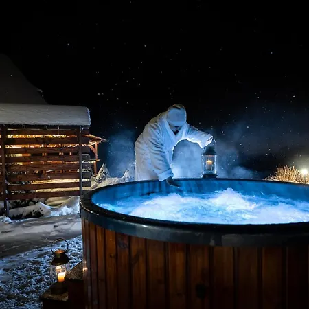 Horská chata Karkonosze 8 Os Jacuzzi Sauna Basen Podgrzewany Piaskowy Kon *